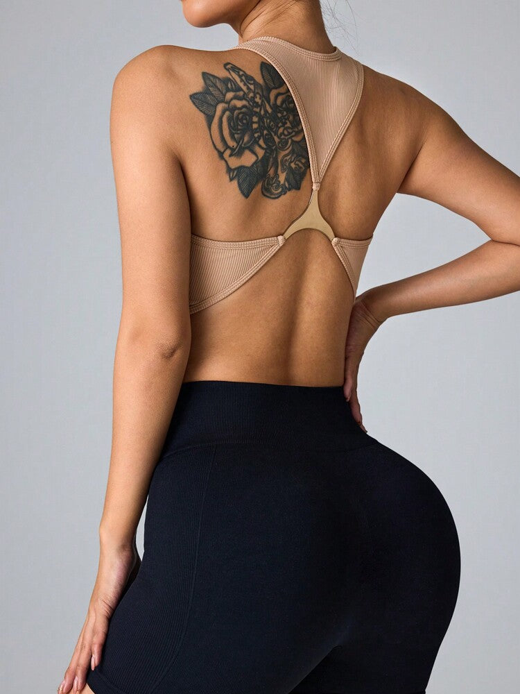 Women's Seamless Sports Bra Yoga Fitness Crop Top – Comfortable, Breathable, Stylish Activewear for Workout & Daily Wear