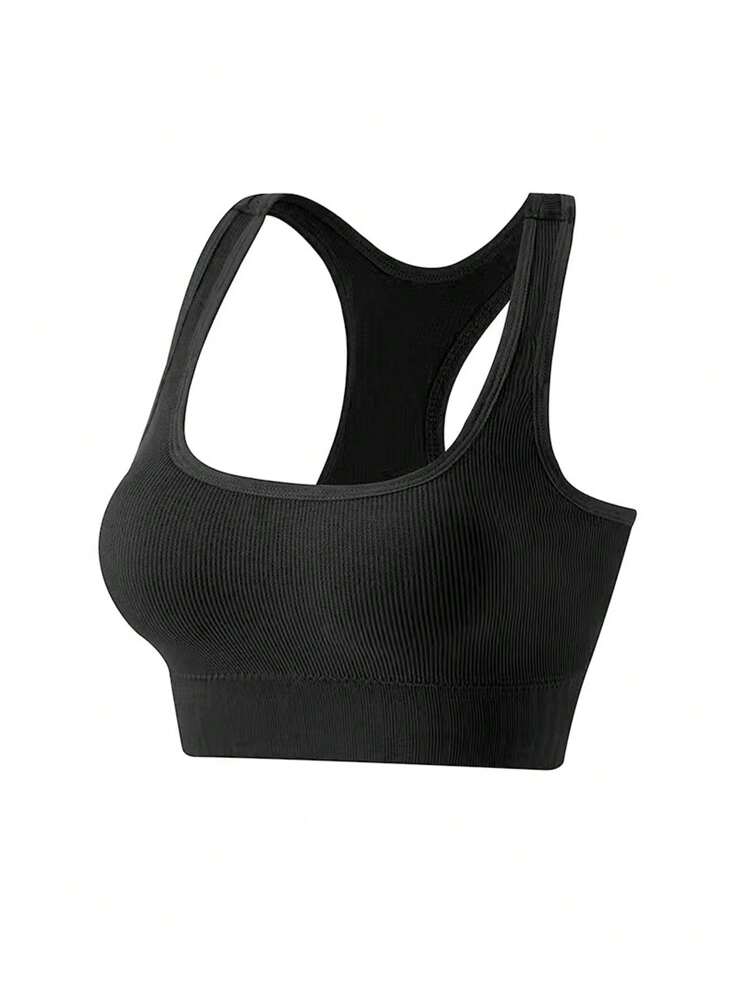 Seamless Push-Up Sports Bra – Shock-Absorbent Wireless Top for Running, Yoga, Gym & Everyday Wear
