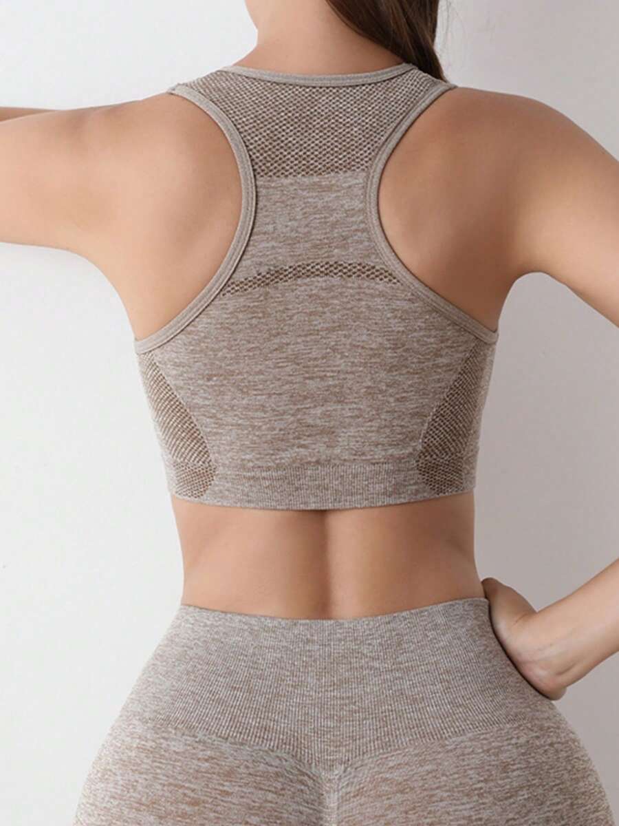 Women’s Seamless Push-Up Sports Bra Set – Comfortable Wireless Yoga & Workout Top for Gym & Running