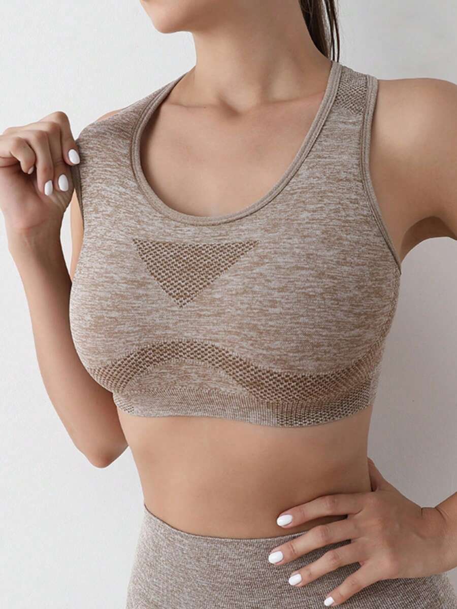 Women’s Seamless Push-Up Sports Bra Set – Comfortable Wireless Yoga & Workout Top for Gym & Running