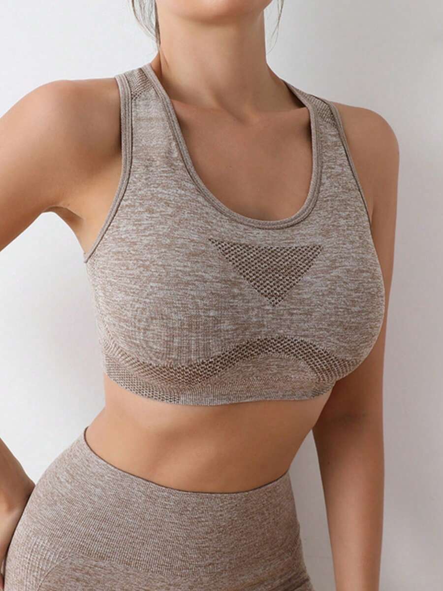 Women’s Seamless Push-Up Sports Bra Set – Comfortable Wireless Yoga & Workout Top for Gym & Running