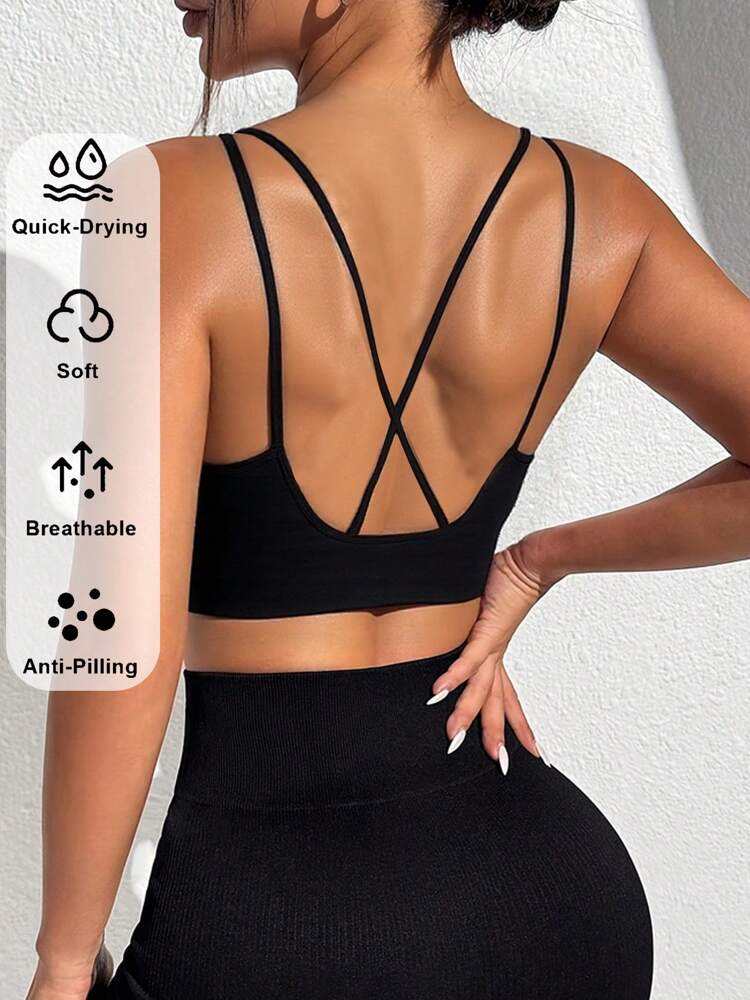 Women’s Push-Up Sports Bra – Quick-Dry Breathable Tank Top for Yoga, Running & Fitness Workouts