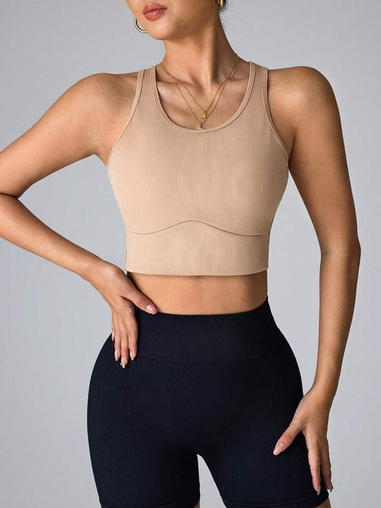 Women's Seamless Sports Bra Yoga Fitness Crop Top – Comfortable, Breathable, Stylish Activewear for Workout & Daily Wear