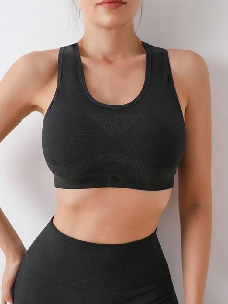 Women’s Seamless Push-Up Sports Bra Set – Comfortable Wireless Yoga & Workout Top for Gym & Running