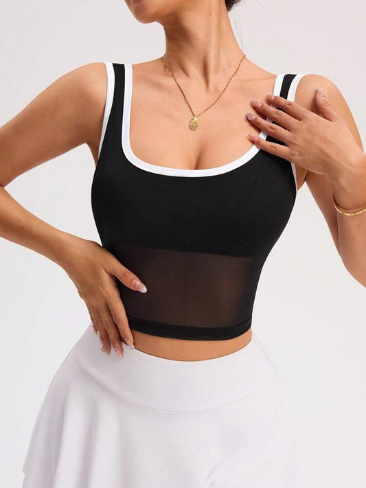 Women's Square Neck Sports Bra – Comfortable Everyday Activewear for Yoga, Gym, Running, and Fitness