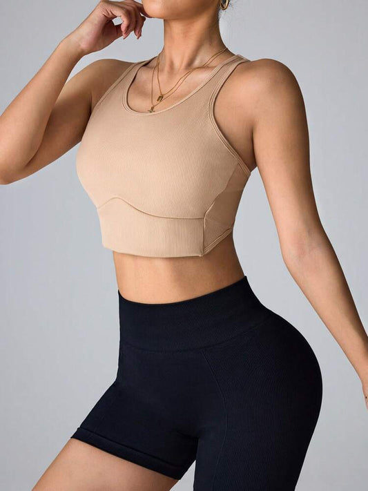 Women's Seamless Sports Bra Yoga Fitness Crop Top – Comfortable, Breathable, Stylish Activewear for Workout & Daily Wear