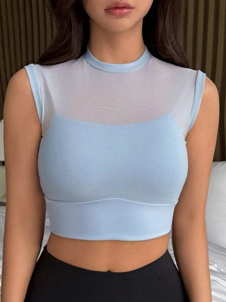 Women’s Mesh Solid Wireless Sports Bra – Light Support Activewear Top for Yoga, Gym & Daily Comfort
