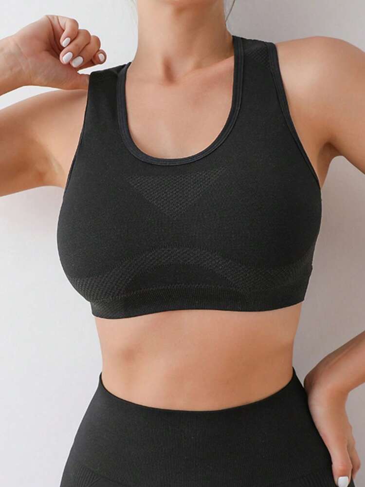 Women’s Seamless Push-Up Sports Bra Set – Comfortable Wireless Yoga & Workout Top for Gym & Running