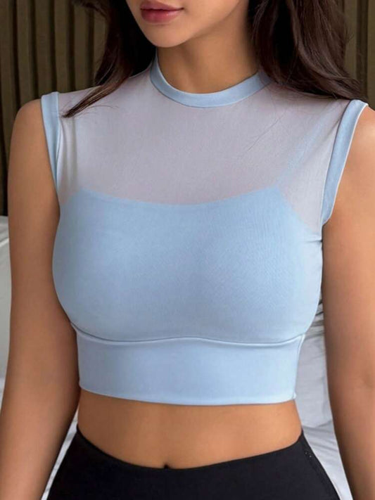 Women’s Mesh Solid Wireless Sports Bra – Light Support Activewear Top for Yoga, Gym & Daily Comfort