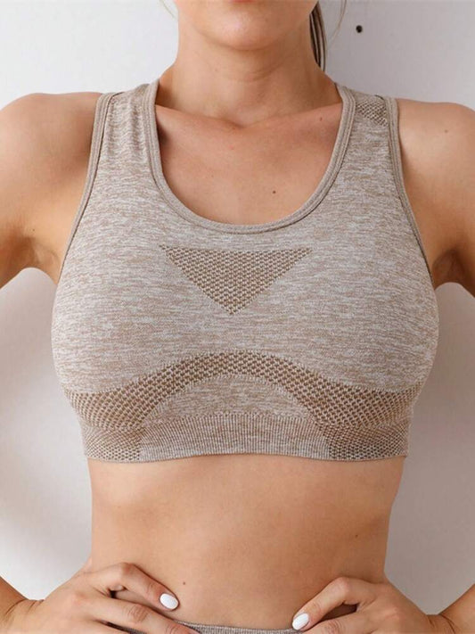 Women’s Seamless Push-Up Sports Bra Set – Comfortable Wireless Yoga & Workout Top for Gym & Running