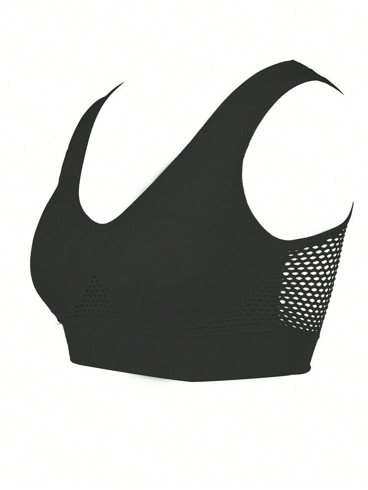Women’s Push-Up Sports Bra – Shockproof Wireless Yoga & Fitness Top, Breathable Activewear