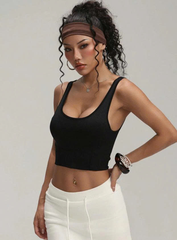 Women’s Criss-Cross Back Sports Bra Yoga Top – Seamless Workout Athletic Activewear for Fitness